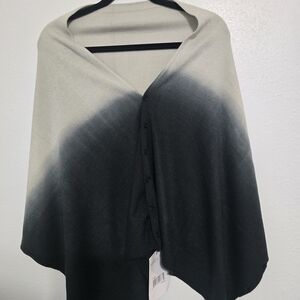Gray and Black Ombre Shawl